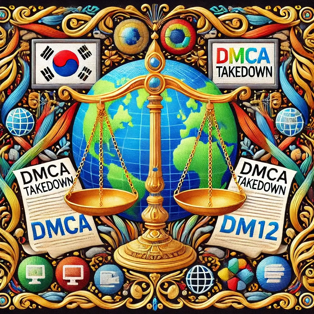 DMCA 저작권 침해 통지서.