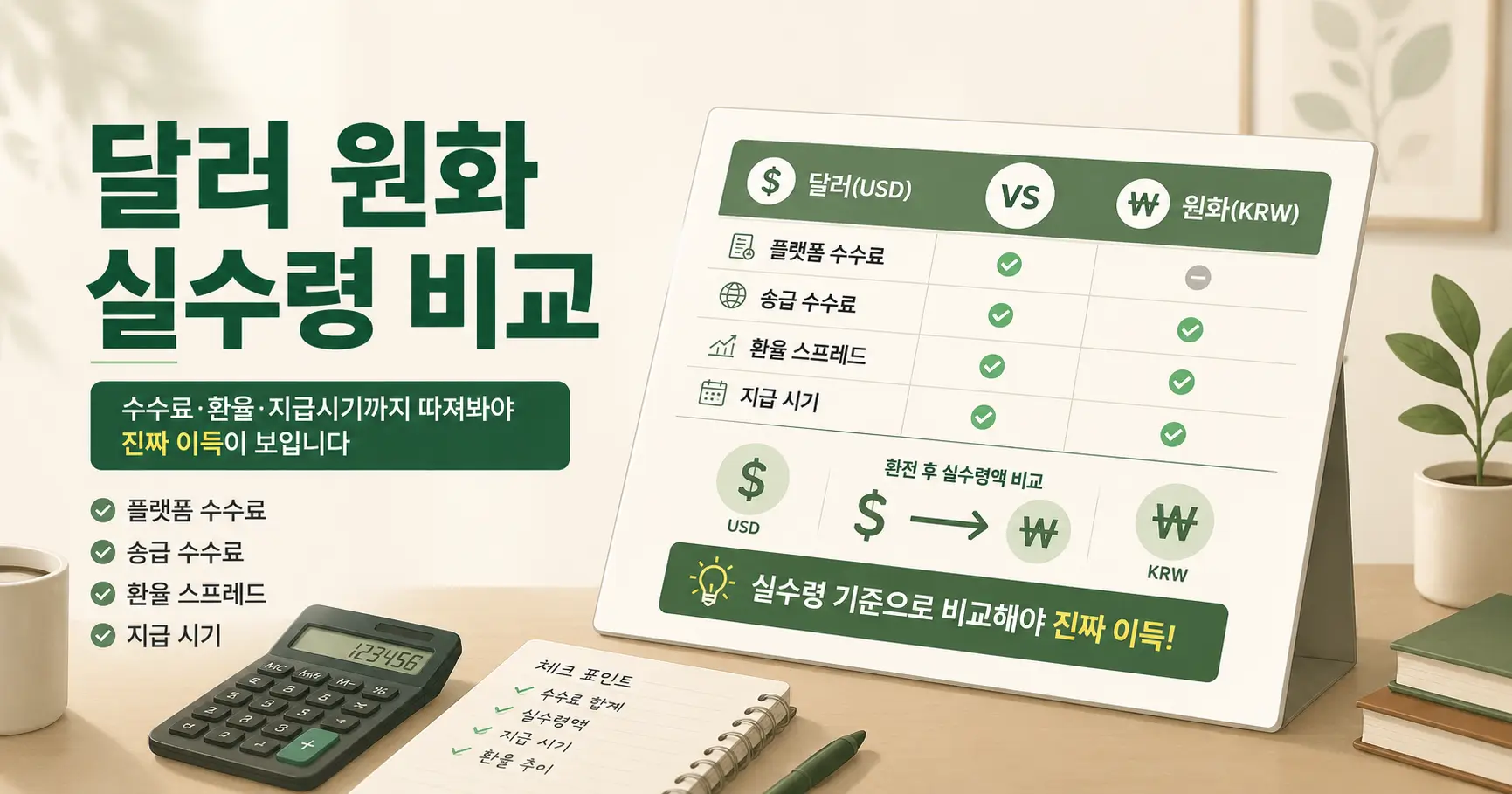 달러로 받기 vs 원화로 받기 - 1인 마케터의 진짜 손해 계산법 3 달러로 받기 vs 원화로 받기