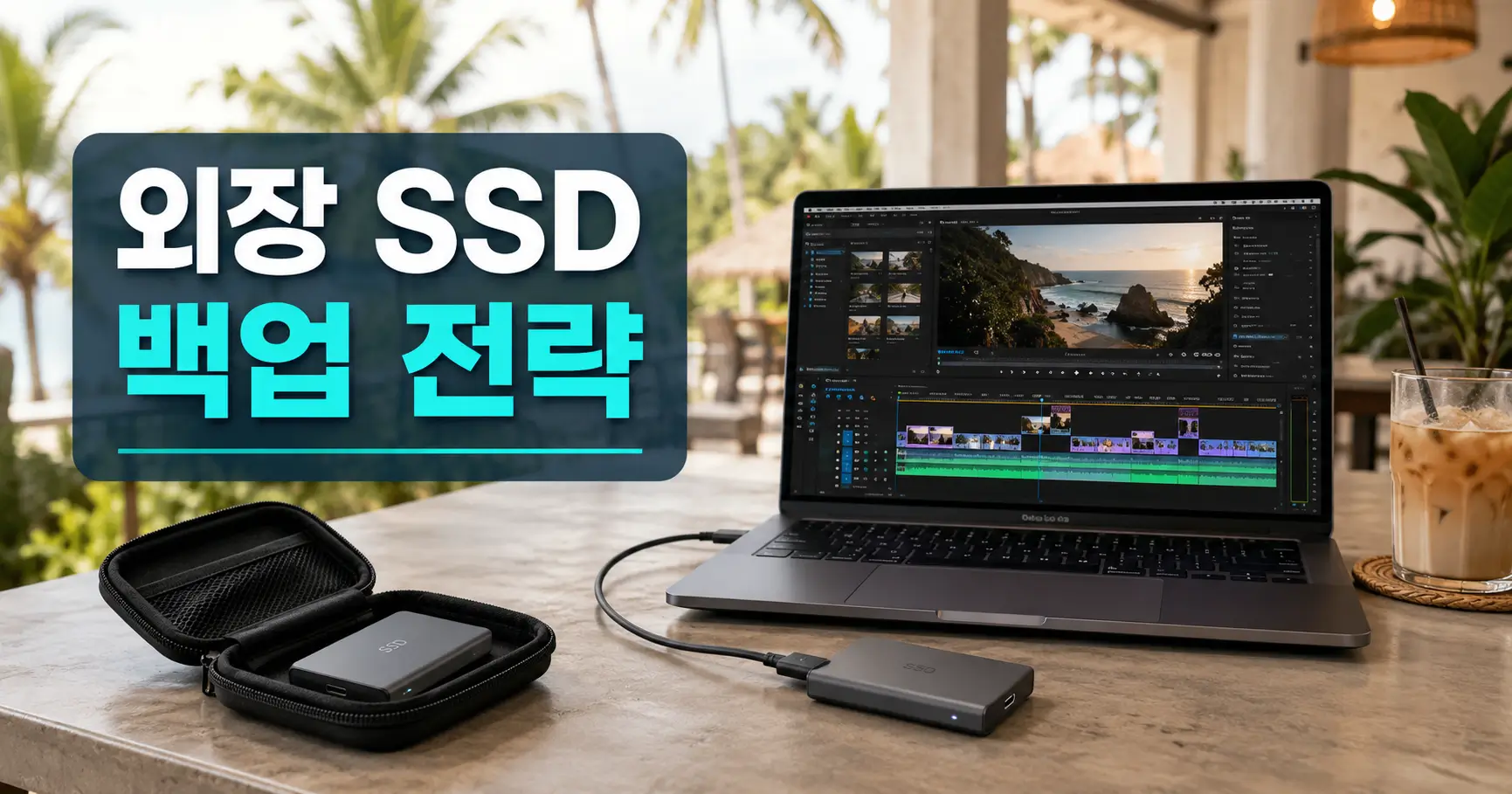 발리 영상편집자 외장 SSD 백업