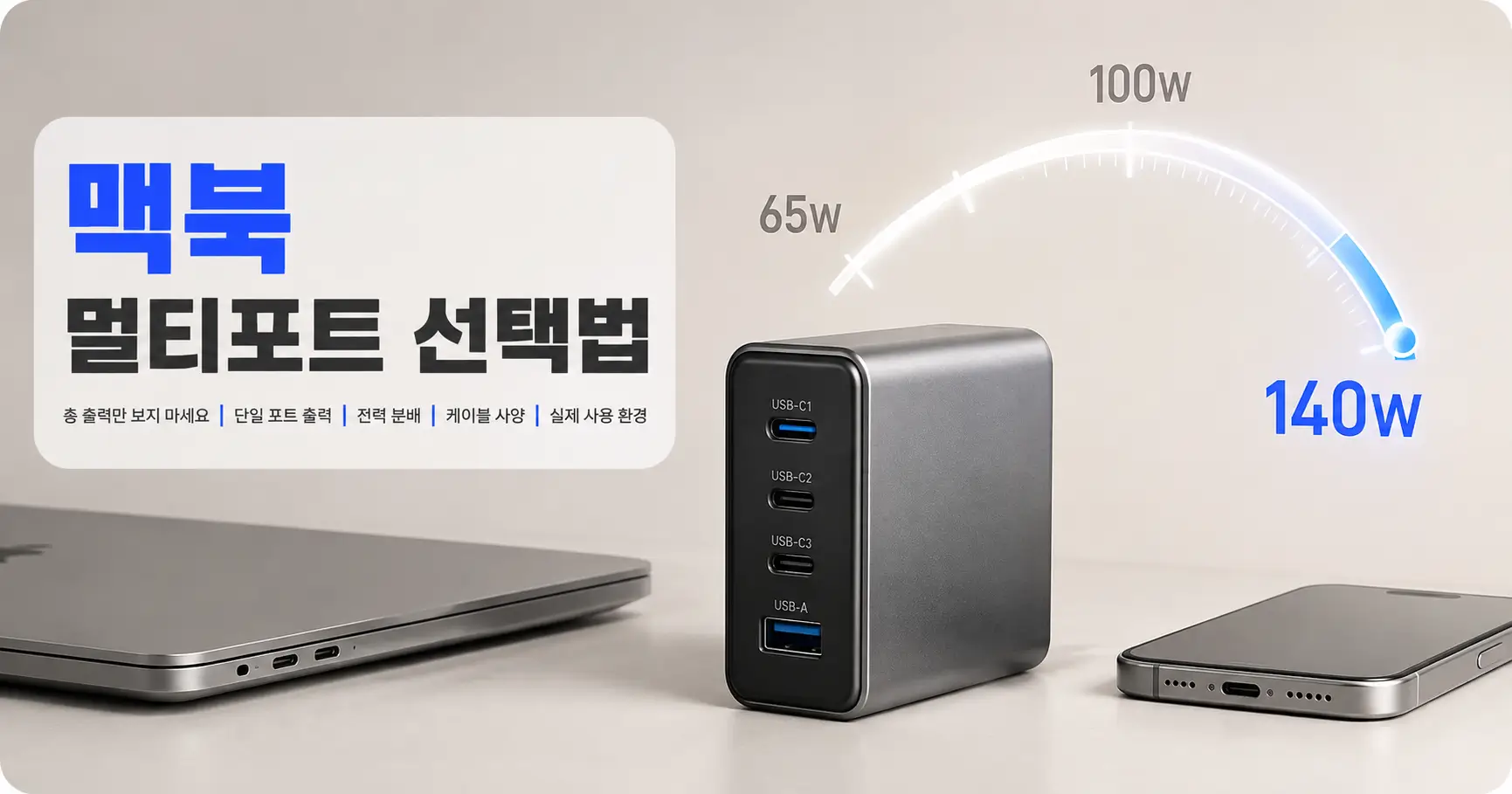 맥북 멀티포트 충전기