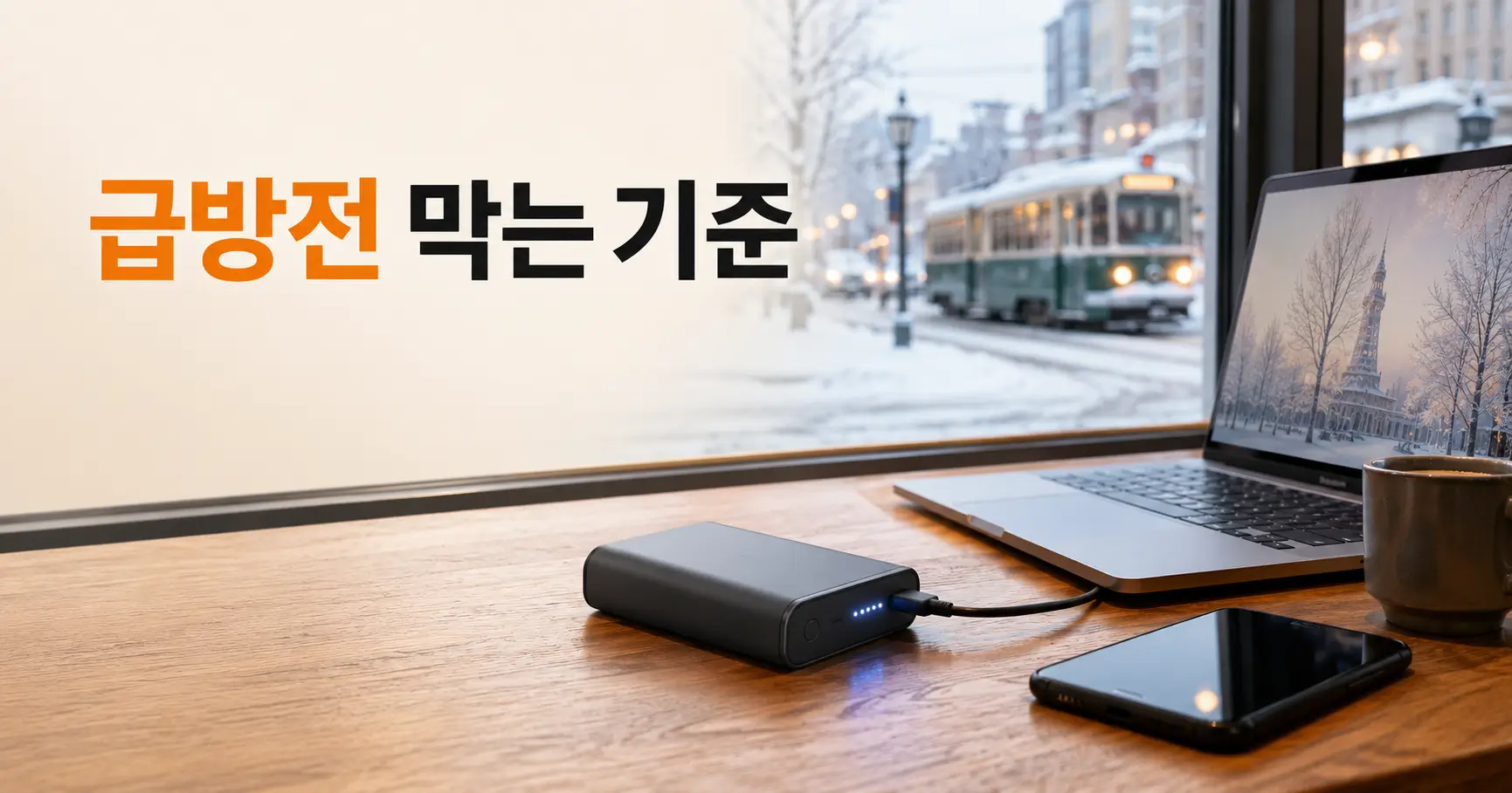 삿포로 겨울 보조배터리 선택법 : 원격근무자의 급방전을 막는 기준 3 삿포로 겨울 보조배터리