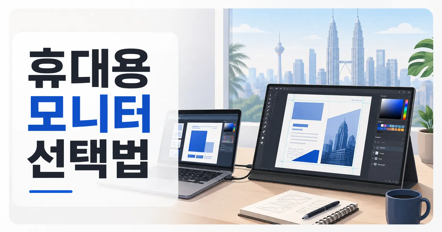 쿠알라룸푸르 디자이너용 휴대용 모니터, 큰 화면보다 먼저 볼 것이 있습니다 3 쿠알라룸푸르 휴대용 모니터